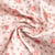 Tissu Double gaze de Coton Matelassé réversible Fleuris Olymp sur fond Pêche