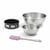 Set pâtisserie avec mini moule à manqué 12 cm, 2 bols à mixer et 1 spatule Zenker
