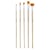 5 pinceaux - Plat - Rond - Eventail - Acrylique et huile - Manche long - Pébéo