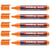 Lot de 5 marqueurs permanents pointe ronde 1,5-3 mm - EDDING - Orange - 300