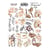 Planche de stickers couleur embelissement Fabrika Decoru SENTIMENTAL STORY 062
