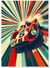 Affiche voiture de course vintage - Dynamisme et vitesse | A3 : 29,7x42cm