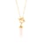 Collier Pendule Quartz rose - Omsaé