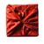 Carédeau Papier Cadeau Réutilisable Collection Monochrome Coton Recyclé Furoshiki 100% Coton  : Tricot (TailleM) 55x55 cm rouge