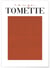 Affiche Rouge Tomette | A3 : 29,7x42cm
