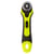 Cutter rotatif 28mm vert/noir avec cran de sécurité
