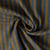 Tissu Double gaze de Coton Gipsy Rayé cobalt sur fond Bronze