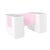 3 blocs en mousse blanc rose gris - Velinda