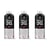Lot 3 sprays de peinture noir goudron mat nitro 2G 400ml - Mtn