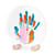 Kit empreinte main 5 personnes Pastel - cadeau grands-parents