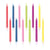 Bougie - flammes colorées - lot de 12