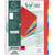 Intercalaires A4+ - 12 Positions - Carte Lustrée 400G - Exacompta