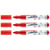 Lot de 3 feutres de coloriage pointe ronde 3 mm - EDDING - Rouge - FUNTASTICS