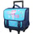 Cartable à roulettes Lililou Chat 38 CM Trolley Haut de gamme Bleu
