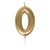 Bougie or - chiffre 0