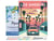 Peinture par Numéro Figured'Art avec Cadre - Affiche Vintage Los Angeles - Kit de Loisir Créatif DIY Numéro d'Art Complet - 40x50cm toile tendue sur châssis