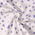 Tissu Sweat léger French Terry Capucine cœurs Violets sur fond Blanc
