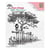 Tampon transparent scrapbooking Nellie's choice ARBRE HIBOUX BARRIERE 8