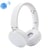 Casque Bluetooth sans Fil Pliable Son Stéréo Mains Libres Entrée Jack Blanc YONIS