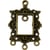 MégaCréa - Breloque pendentif Diviseur cadre Bronze
