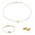 Collier, bracelet et boucles d'oreilles Aurora en pierres Citrine - Sloya