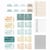 17 tampons transparents - Forever Journal Essentials - Avec 4 matrices de découpe Framelits - Sizzix