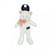 Chat en peluche Pacha blanc 28 cm - Maïlou Tradition