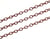 4 mètres de CHAINE TRES FINE metal couleur cuivre 2 x 2 mm - creation bijoux perles