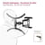 Support mural TV inclinable pivotant HAMA - Métal - Noir - 37 à 75 in