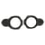 Adaptateur haut-parleur voiture ACV - Noir - Ø 165 mm VW Passat 3C VW CC 2008+