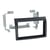 Adaptateur façade autoradio 2 DIN ACV Fiat Citroen Peugeot noir tableau bord ouvert