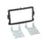 Adaptateur façade autoradio 2-DIN ACV - Noir - Dacia Opel Renault