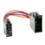Adaptateur universel ISO autoradio ACV - Connecteur ISO vers prise ISO - Noir