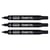 Lot de 3 marqueurs permanents - PENTEL N50 - Pointe ogive 2 mm - Noir