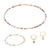 Collier, bracelet et boucles d'oreilles Serena en pierres Agate Botswana - Sloya
