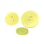 Lot de 3 boutons 2 trous satiné vert clair