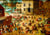 Puzzle 1000 pièces - Pieter Bruegel the Elder - Personnageren's Games, 1560 - Bluebird Puzzle