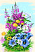 Canevas antique Le vase de fleurs 30x40cm