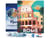 Diamond Painting Broderie Diamant Figured’Art 40x50cm toile tendue sur châssis en bois - diamants carrés - Affiche Poster Rome