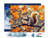 Diamond Painting Broderie Diamant Figured’Art 40x50cm toile tendue sur châssis en bois - diamants carrés - Écureuil en Automne