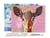 Peinture par Numéro Figured'Art avec Cadre - Biche mignonne - Kit de Loisir Créatif DIY Numéro d'Art Complet - 40x50cm toile tendue sur châssis