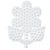 Plaque hama petite fleur pour perles à repasser midi - loisirs créatifs - 327