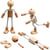 Flexi bonhommes, H : 12 cm, 4 set/ 1 Pq.
