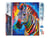 Diamond Painting Broderie Diamant Figured’Art 40x50cm toile entière roulée avec diamants carrés - Zèbre Coloré Abstrait