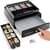 Tiroir Caisse 34x33x10 cm- Compatible Caisse Enregistreuse RJ11- Ouverture par Pression - Insert Amovible- ACROPAQ
