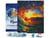 Diamond Painting Broderie Diamant Figured’Art 40x50cm toile tendue sur châssis en bois - diamants carrés - Vague et coucher de soleil