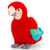 Peluche Perroquet - Kontiki - 18 cm - Polyester recyclé - Dès 36 mois