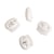 Serre-cordon ovale - 4pcs 1,9cm x 1,7cm blanc