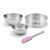 Set de 4 ustensiles de pâtisserie moule à gâteaux 2 bols et spatule Zenker Silver