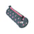 Trousse ronde POL FOX – Rose/Gris – WONDER FOX GLITTER – 1 compartiment